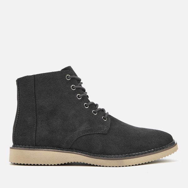 TOMS Men's Porter Suede Lace Up Boots - Forged Iron Grey
