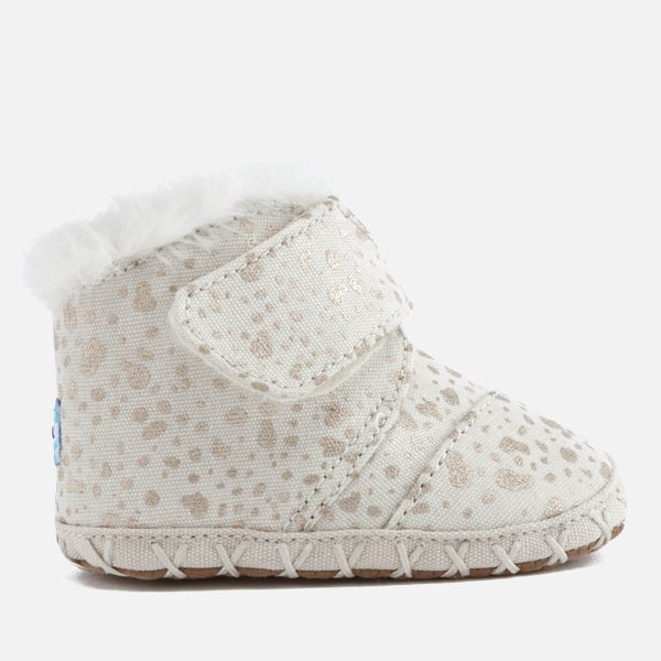 TOMS Babies' Cuna Layette Snow Spots Boots - Gold Foil