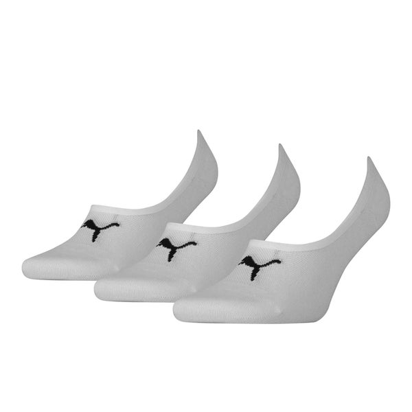 Puma Men's 3 Pack Footie Socks - White