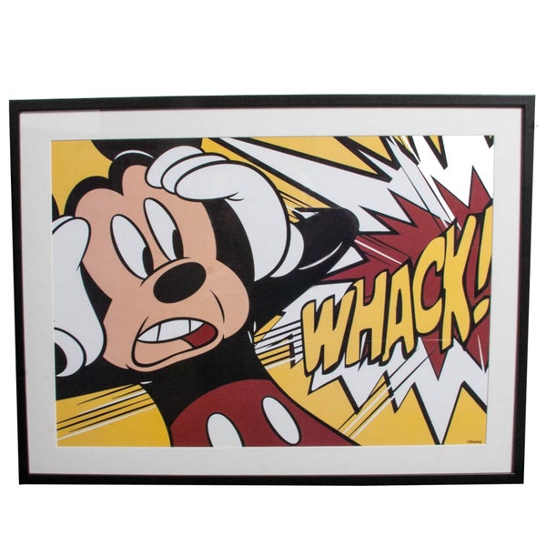 Disney Mickey Mouse Whack Framed Printed Wall Art