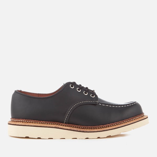 Red Wing Men's Classic Moc Toe Leather Oxford Shoes - Black Chrome