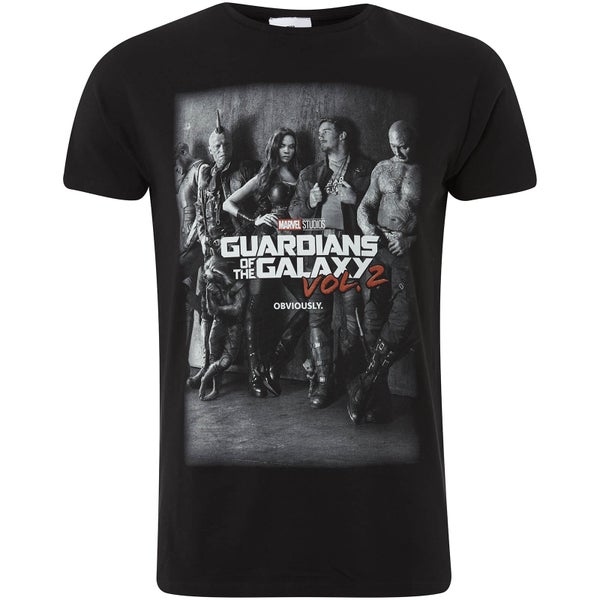 Marvel Men's Guardians of the Galaxy Vol.2 Group T-Shirt - Grey