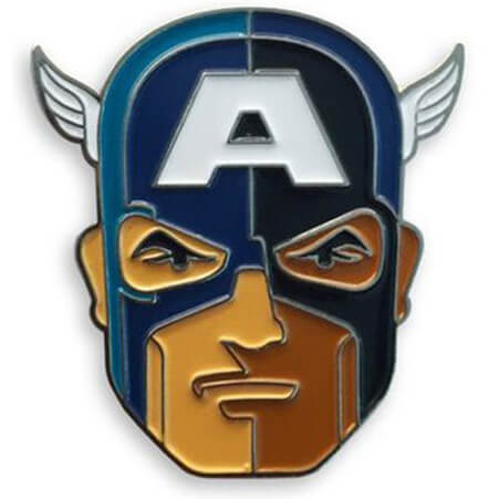 Badge en Émail Captain America -Mondo