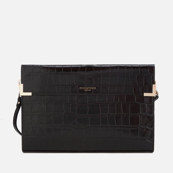 Aspinal of London Women's Editors Clutch Bag - Black