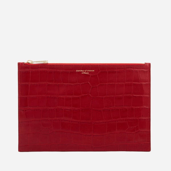 Aspinal of London Women's Essential Large Pouch Bag - Red