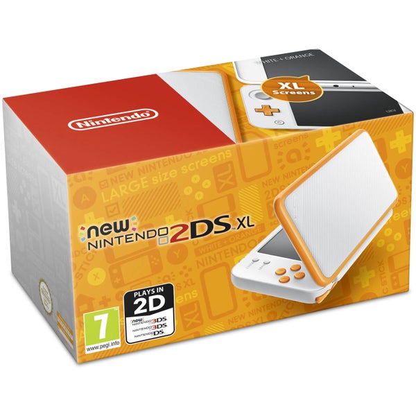 Nouvelle Nintendo 2DS XL - Blanc / Orange