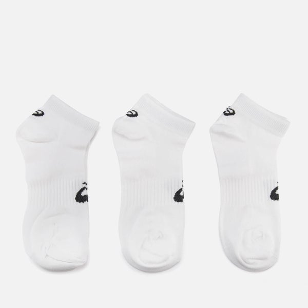 Asics Men's 3 Pack Ped Socks - White