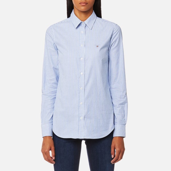 GANT Women's Stretch Oxford Banker Shirt - Nautical Blue