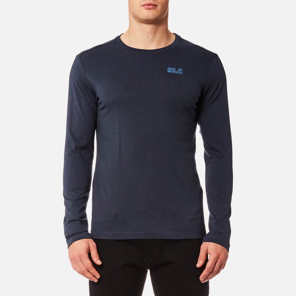 Jack Wolfskin Men's Essential Long Sleeve T-Shirt - Night Blue