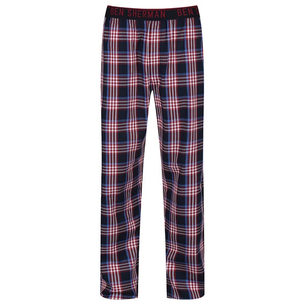 Pantalon de Pyjama à carreaux Homme Blake Ben Sherman - Rouge