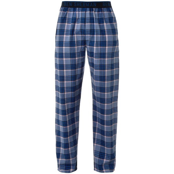 Pantalon de Pyjama à carreaux Homme Max Ben Sherman - Bleu