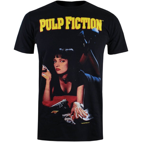 Pulp Fiction Men's Uma Poster T-Shirt - Black