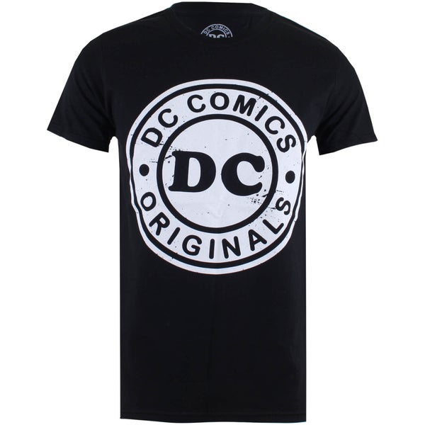 DC Comics Men's Originals Circle Logo T-Shirt - Black