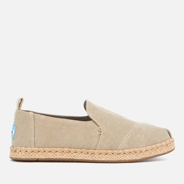 TOMS Women's Lexie Strappy Sandals - Desert Taupe Canvas/Embroidery