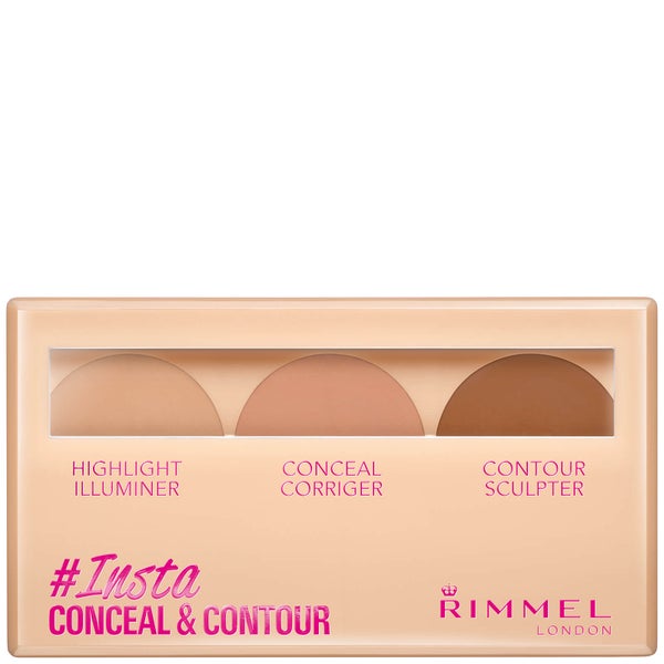 Палетка для контуринга Rimmel Insta Conceal and Contour Palette 7 г (различные оттенки)