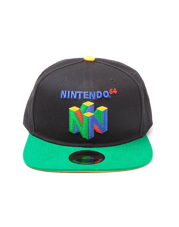 Casquette Nintendo N64 Logo -Noir/Vert