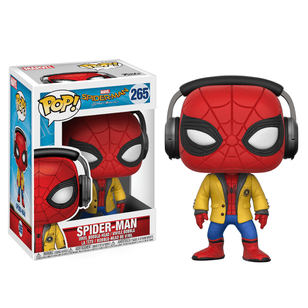 Spiderman Home Coming Spiderman mit Kopfhörern Pop! Vinyl Figur