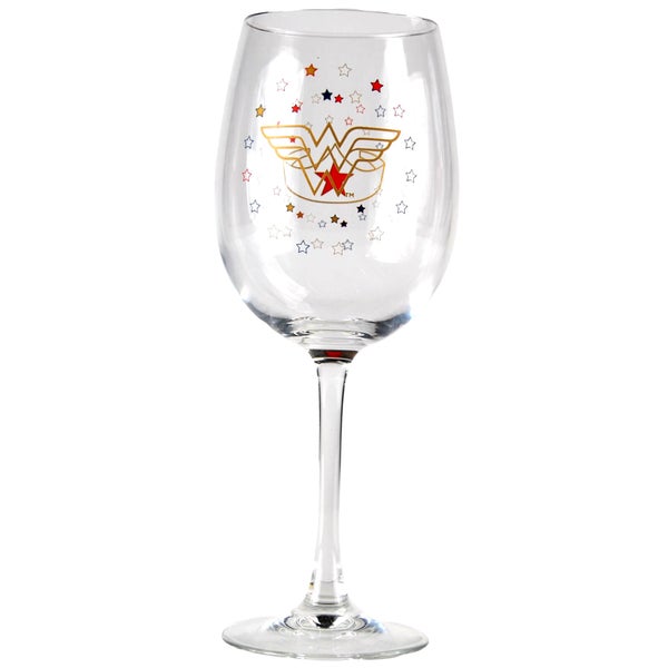 DC Comics Wonderwoman Wine Glass in Gift Box