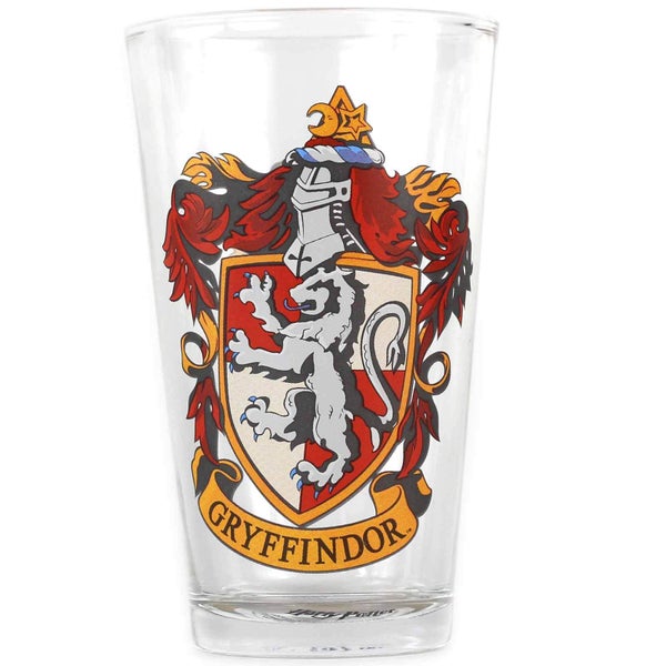 Harry Potter Gryffindor Crest Large Glass in Gift Box