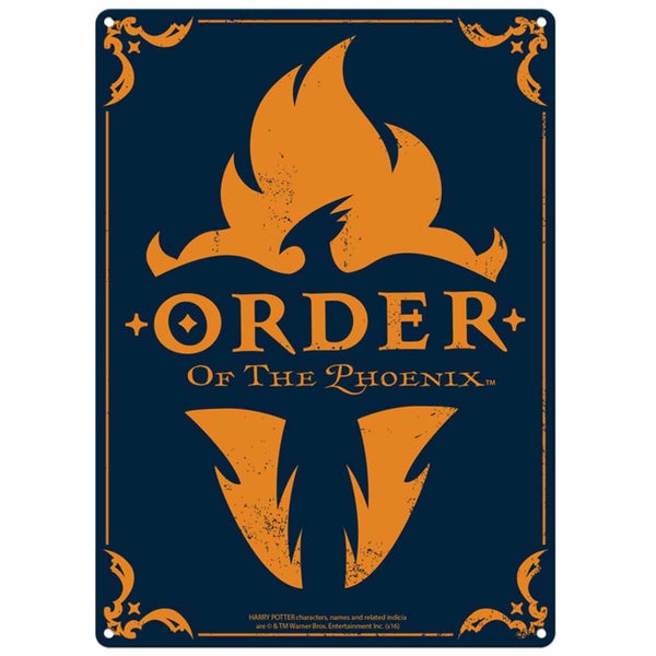 Harry Potter Order Of The Pheonix Large Tin Sign (41.5 x 31cm)