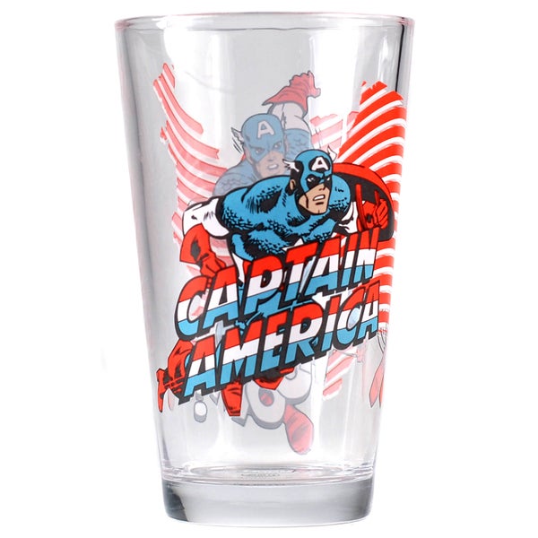 Marvel Captain America Large Glass in Gift Box