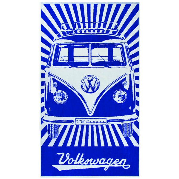 Serviette de Plage VW Collection Camper - Bleu