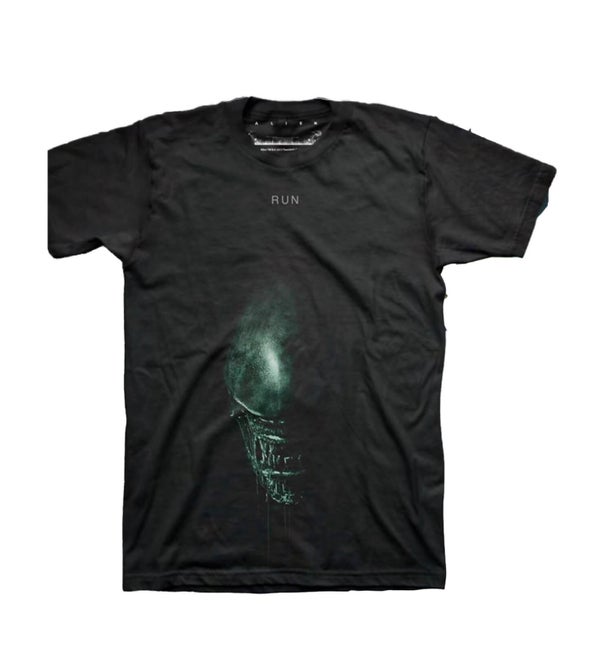 Alien Run Men's Black T-Shirt