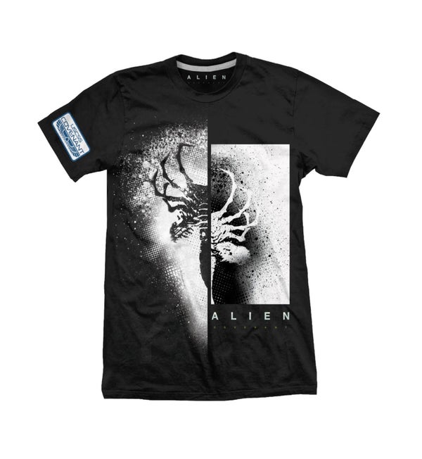 Alien Covenant X-Ray Split Men's Black T-Shirt
