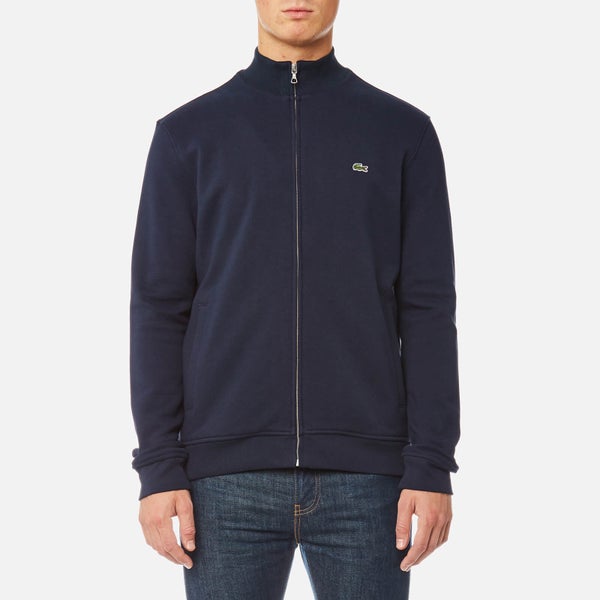 Lacoste Men's Zipped Sweatshirt - Navy Blue/Multico