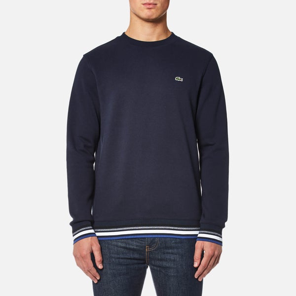 Lacoste Men's Welt Detail Sweatshirt - Navy Blue/Multico