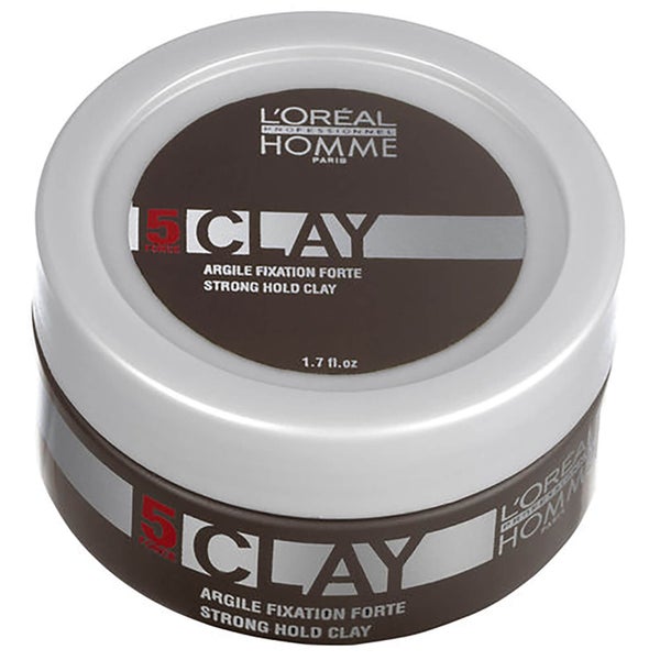 L'Oréal Professionnel Homme Clay – Strong Hold Clay (50ml)