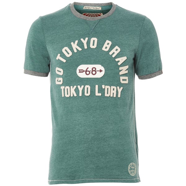 Tokyo Laundry Men's Winterfield Jersey T-Shirt - Marlard Green Marl