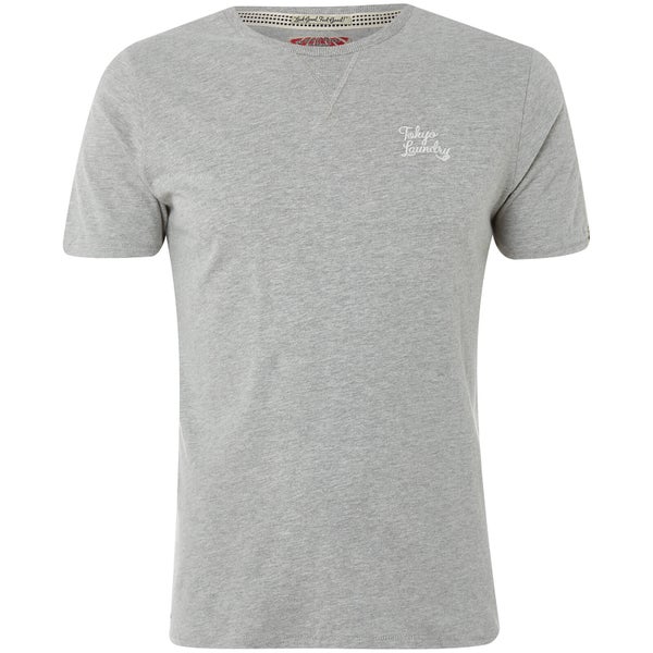 Tokyo Laundry Men's Hemsby Jersey T-Shirt - Light Grey Marl