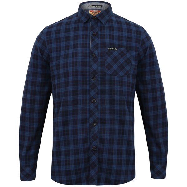 Tokyo Laundry Men's Glendale Flannel Long Sleeve Shirt - Blue