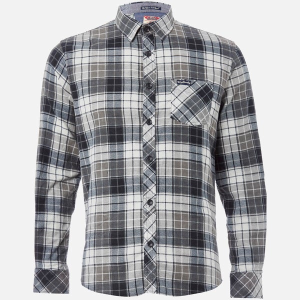 Tokyo Laundry Men's Nashville Flannel Long Sleeve Shirt - Charcoal