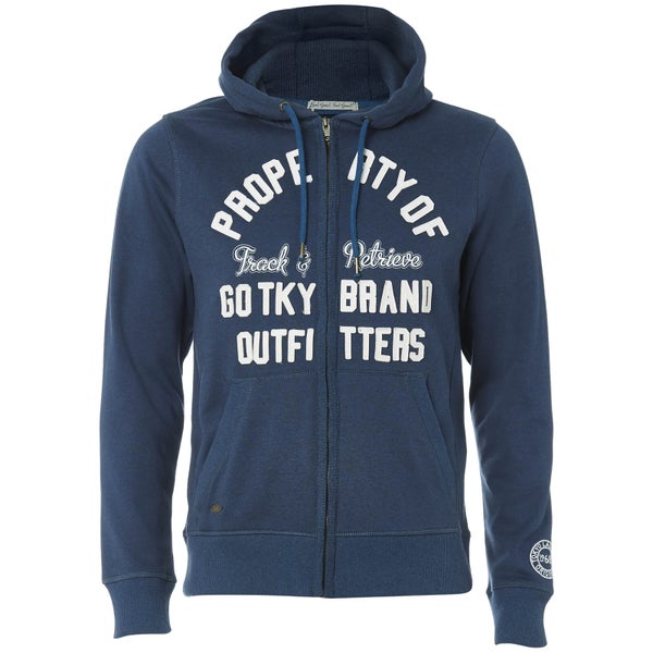 Tokyo Laundry Men's Snohaus Grindle Zip Through Hoody - Medieval Blue