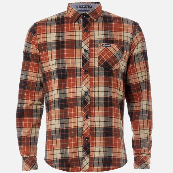 Tokyo Laundry Men's Nashville Flannel Long Sleeve Shirt - Rust