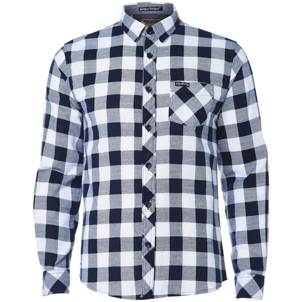 Tokyo Laundry Men's Alhambra Flannel Long Sleeve Shirt - White