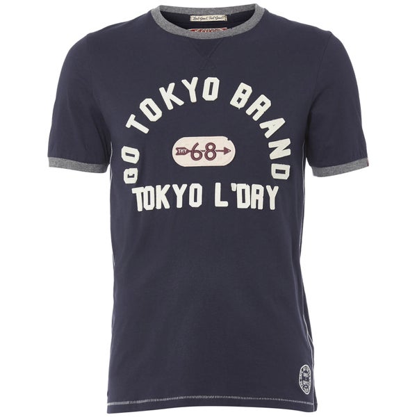 T-Shirt Homme Winterfield Jersey Tokyo Laundry - Bleu Marine