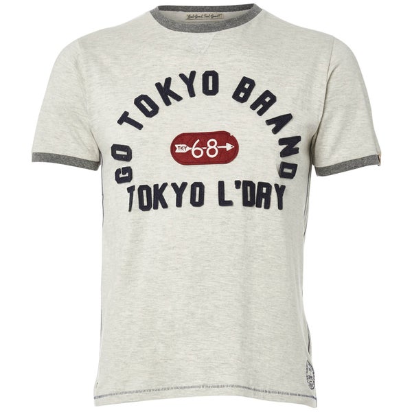 T-Shirt Homme Winterfield Jersey Tokyo Laundry - Blanc Cassé