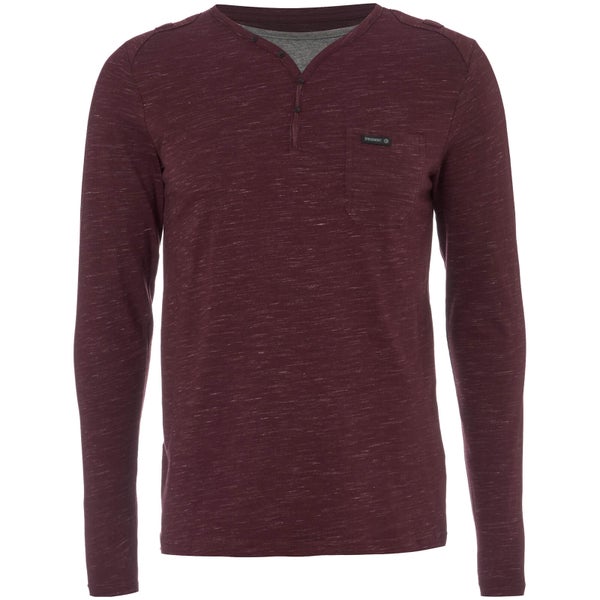 T-Shirt Homme Helter Mock Layered Longues Manches Dissident - Bordeaux