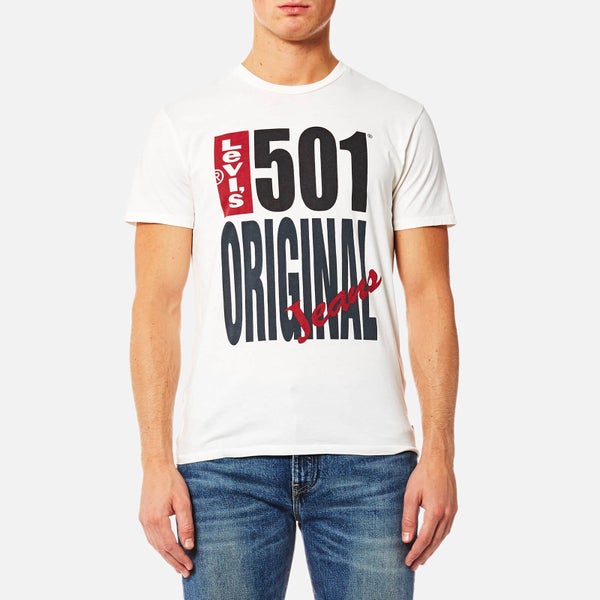Levi's Men's 501 Graphic T-Shirt - 501 Original White