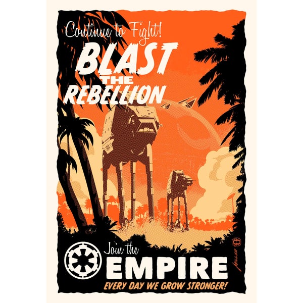 Blast the Rebellion - Zavvi Exclusive Fine Art Screen Print - By Acme Archive's Artist Brian Miller