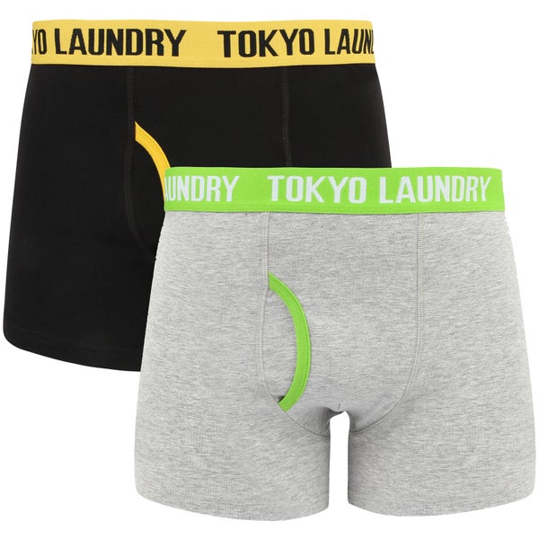 Lot de 2 Boxers Heiron Tokyo Laundry - Jaune / Vert