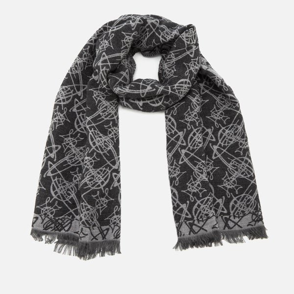 Vivienne Westwood Women's Graphic Orb Print Scarf - Anthracite