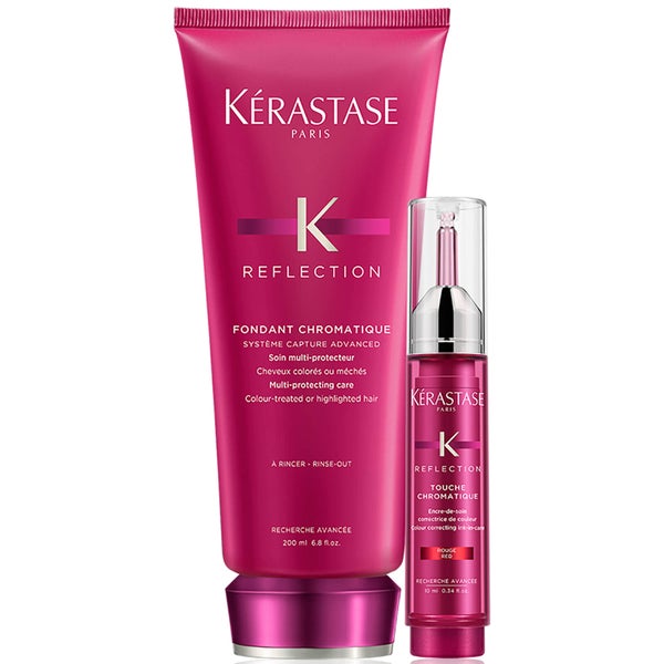 Kérastase Reflection Fondant Chromatique 200 ml og Touche Chromatique - Red 10 ml