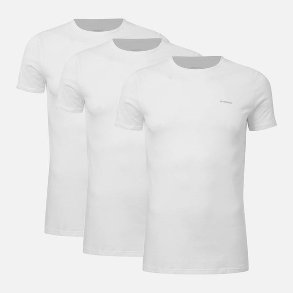 Diesel Men's Jake 3 Pack T-Shirt - White