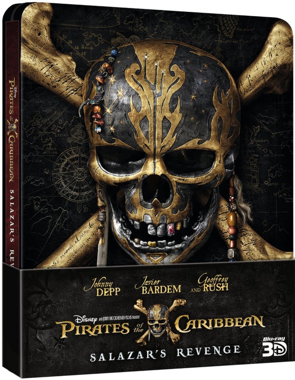 Pirates of the Caribbean: Salazars Rache Zavvi UK Exklusives Limited Edition Steelbook (Inklusive 2D Version)