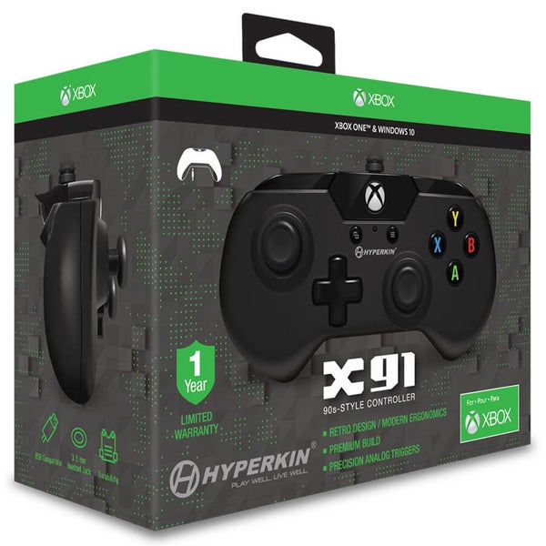 Licensed X91 90's Style Controller XBOX 1 & PC Controller - Black