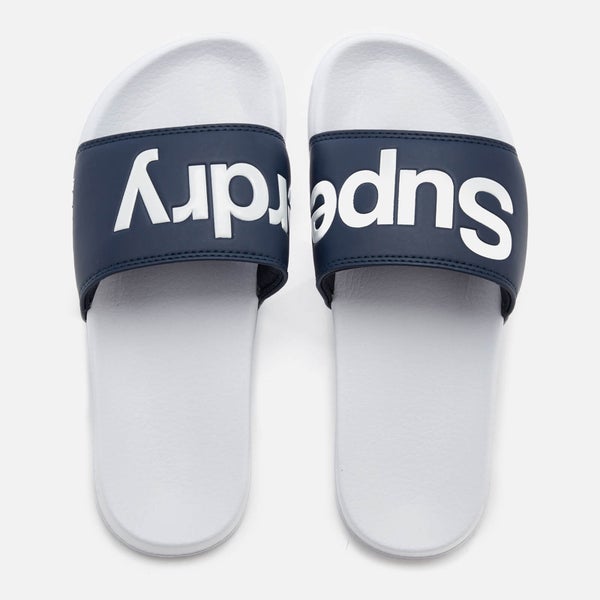 Superdry Women's Pool Slide Sandals - Navy/Optic